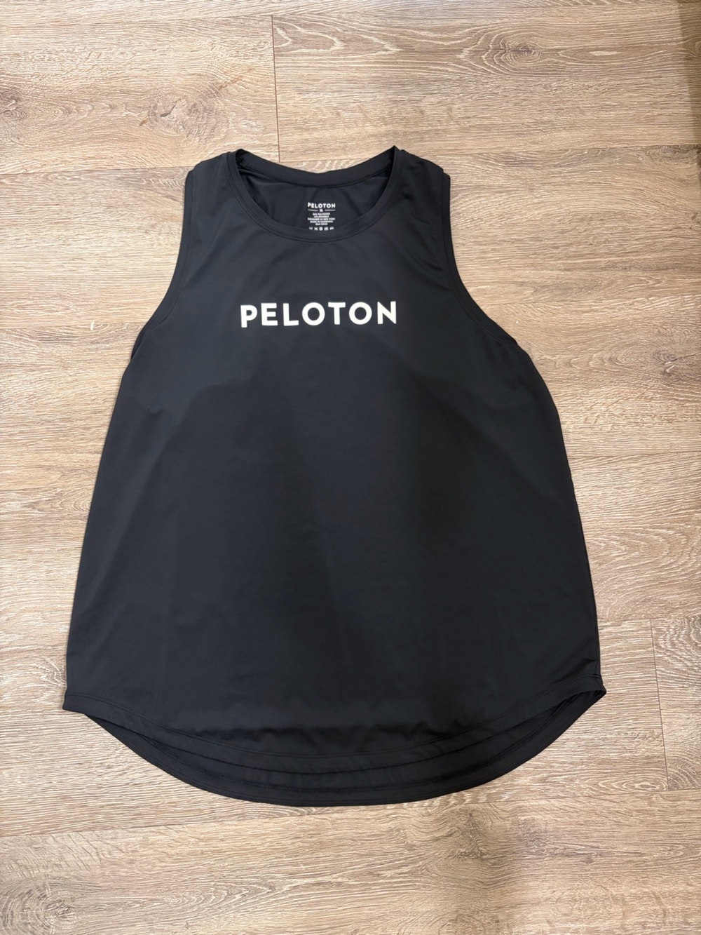 Peloton Black Women's Performance Tank with White Logo
